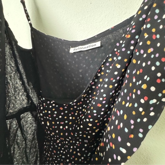 Reformation Troppo Confetti Wrap Dress Size Medium - Picture 5 of 7
